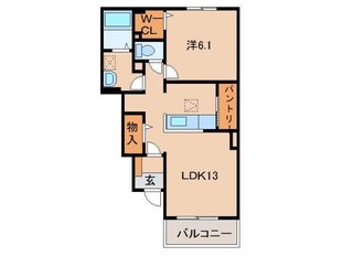 紀伊中ノ島駅 徒歩21分 1階の物件間取画像